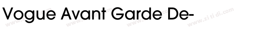 Vogue Avant Garde De字体转换